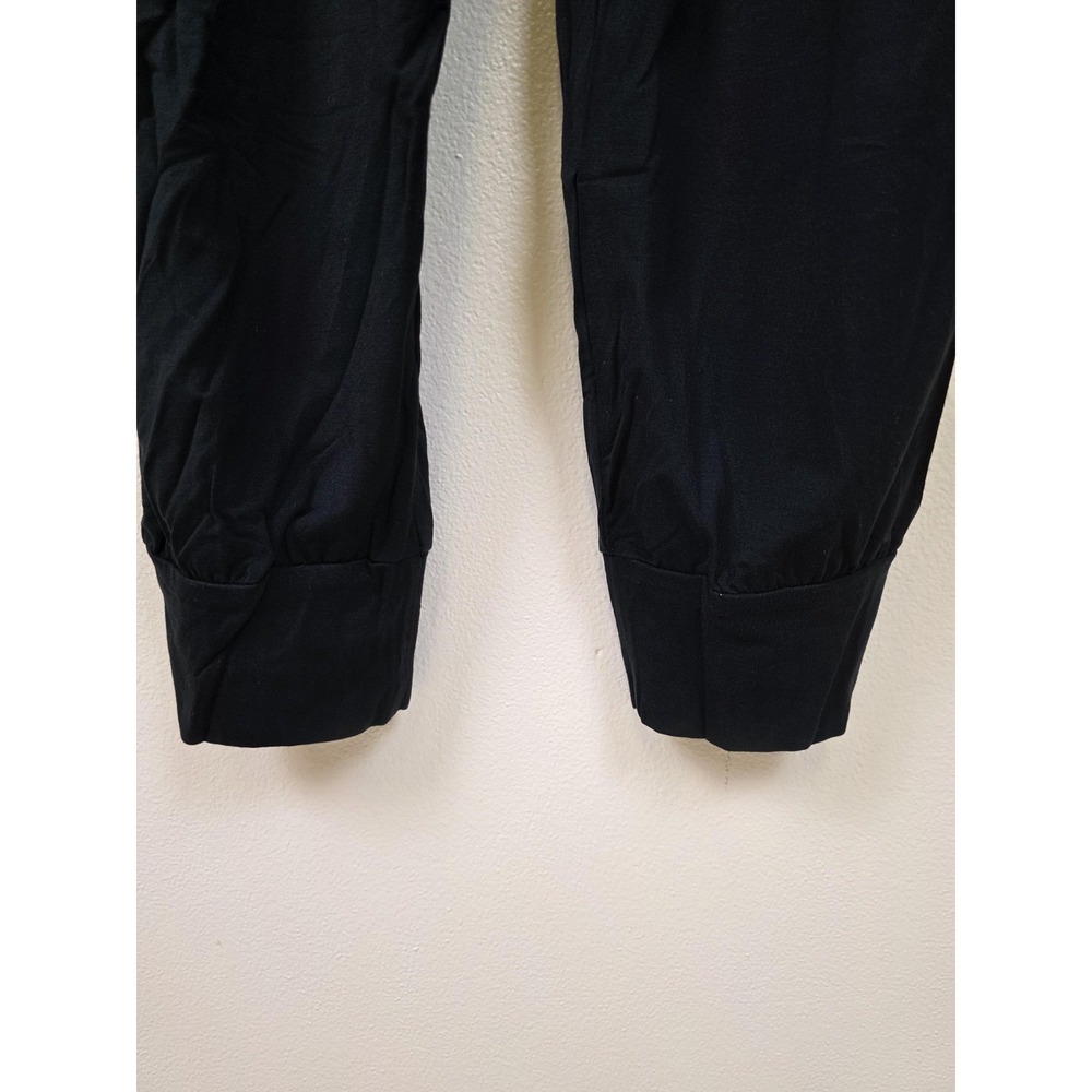 Skinnygirl Jumpsuit Womens XL Miranda Black Pockets Tie Waist Stretch Lounge - Picture 6 of 16